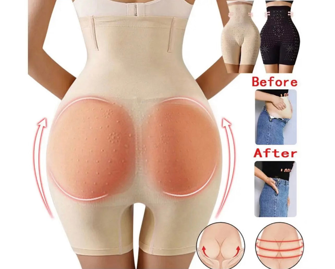 High Waist Tummy Control Pants Women Seamless Shape Wear Slimming Hip Butt Lifter Panty
